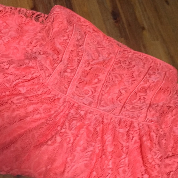 Women’s Coral Lace Dress - Picture 4 of 4